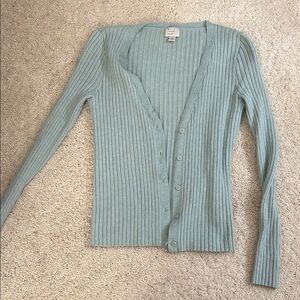 A New Day Light Blue Ribbed Cardigan